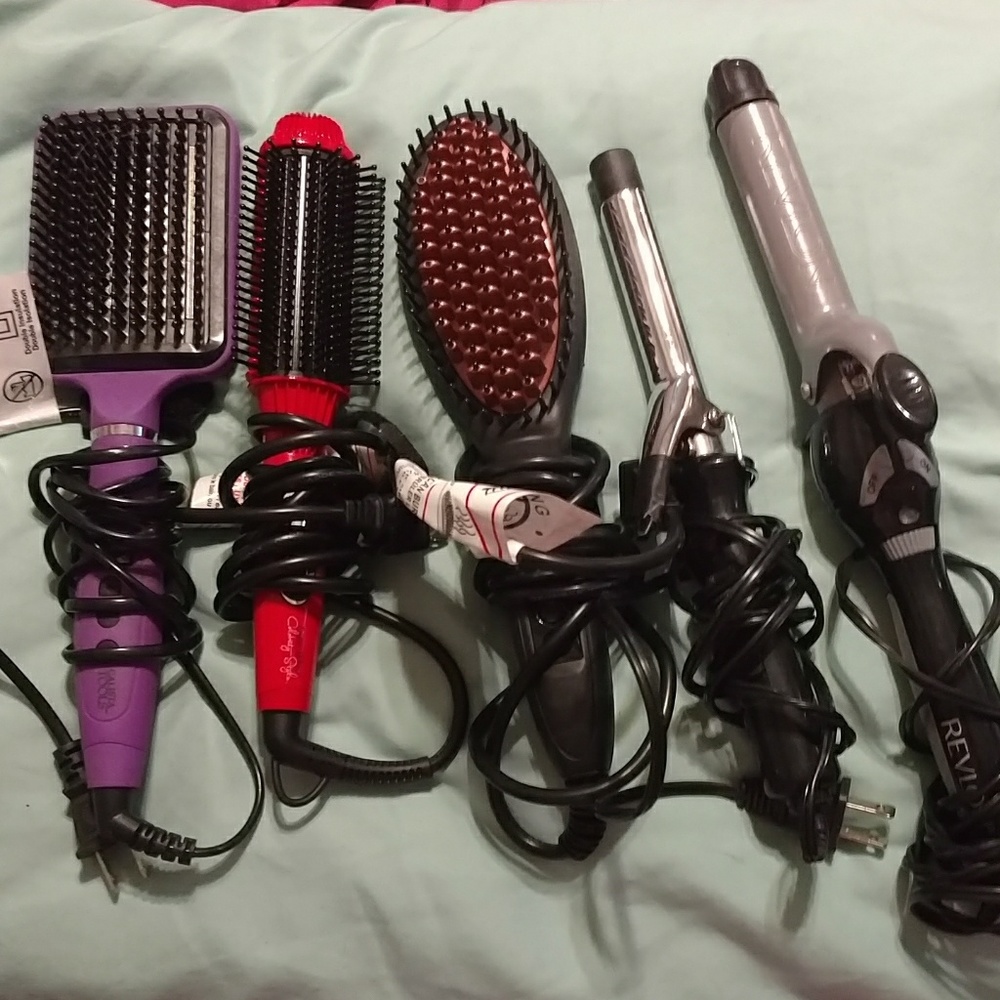Hair straighteners and curling irons